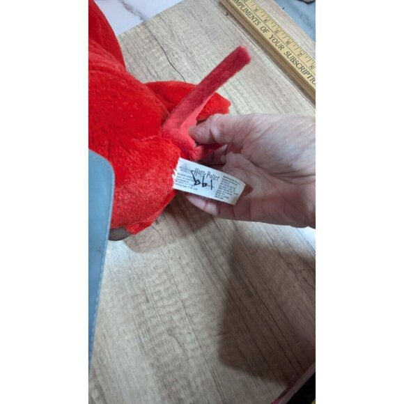 Wizarding World of Harry Potter OWL Fawkes Stuffed Glitter Eye 12"Feathers - Picture 8 of 8